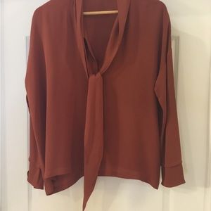 Theory silk blouse